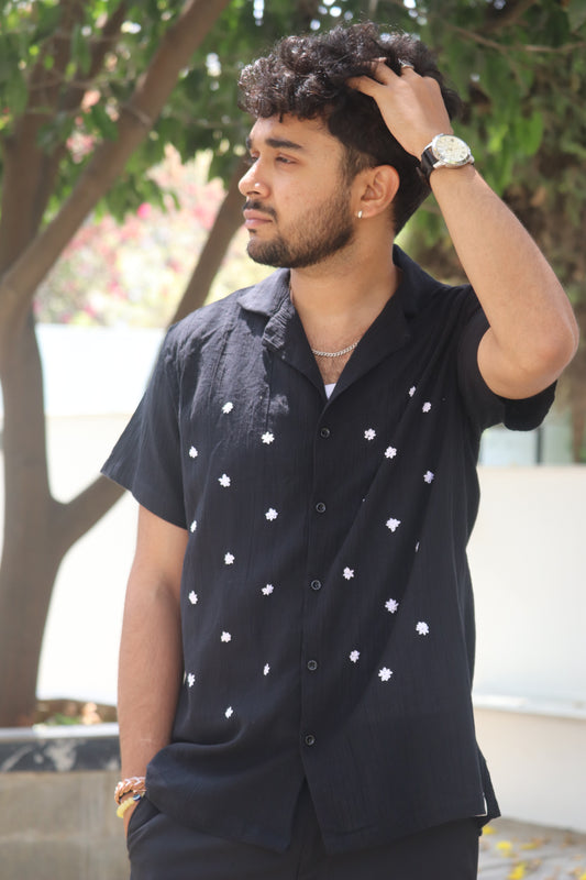 Black Whisper Floral Shirt