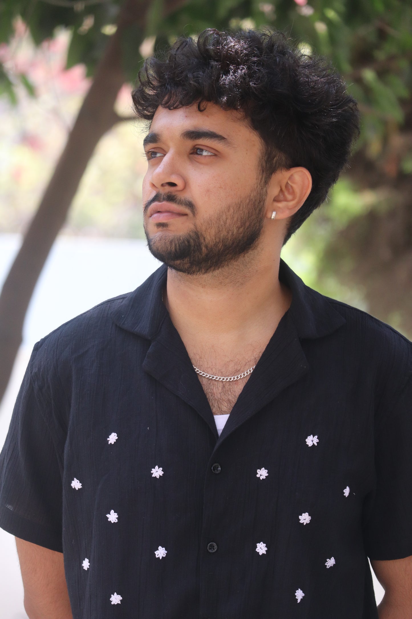 Black Whisper Floral Shirt