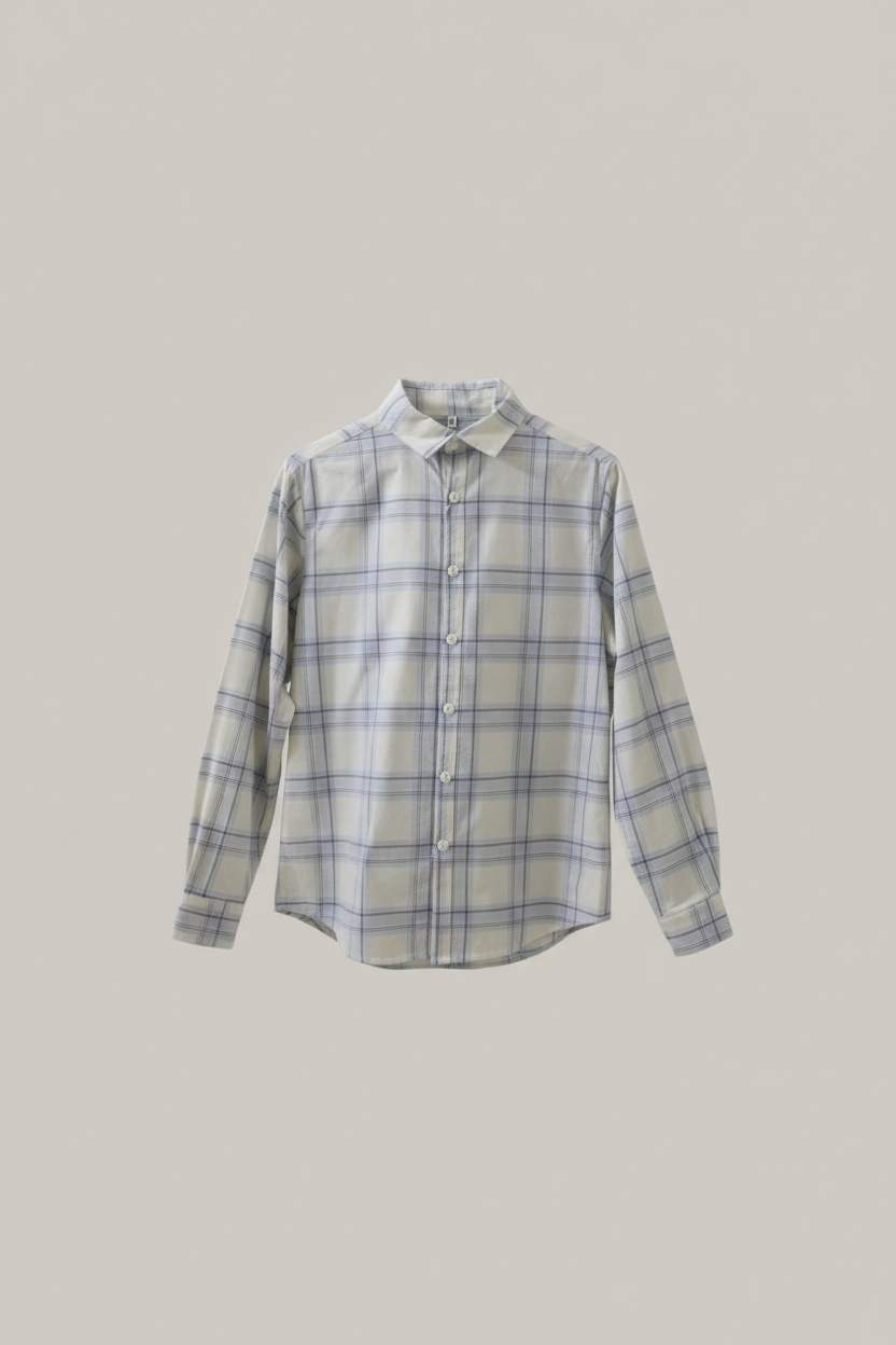Men checked shirt