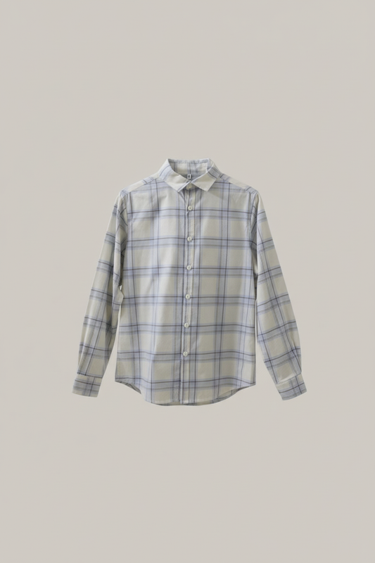 Men checked shirt